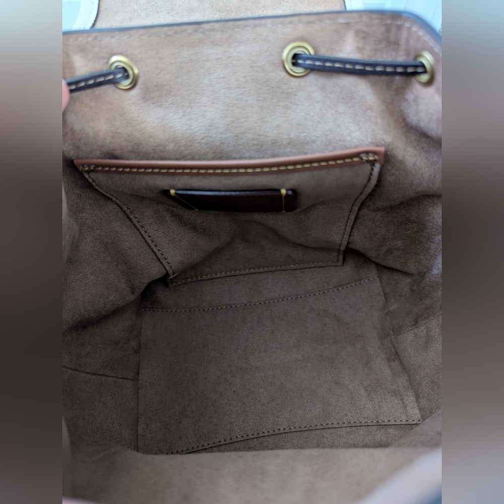 Coach Riya 21 Backpack In Colorblock White - Picture 10 of 12